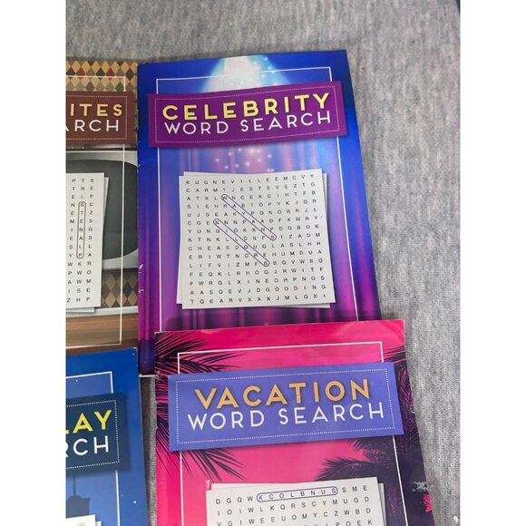 Word Search Magazines Word Search Activity Book For Adults Lot Of 6 Paperback - Picture 6 of 8